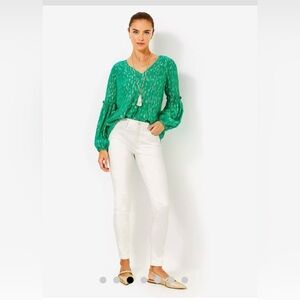 Lilly Pulitzer Shimmer Denim High Rise Skinny Jeans | Size 8 - New without Tags